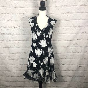 NWOT WHBM Floral Fit & Flare Dress Sz XS